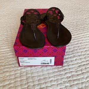 NWOT Gorgeous Brown Leather/Croc Print Miller